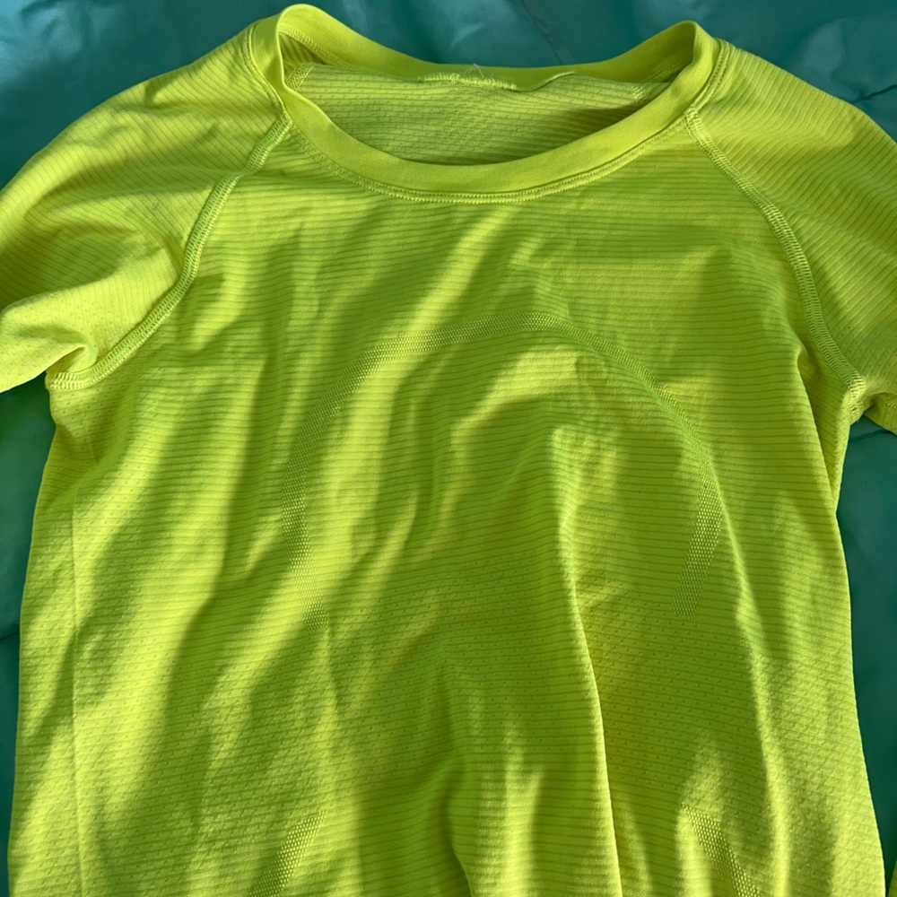 Yellow lululemon long sleeve swiftly